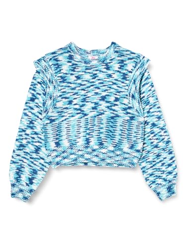 Sookie Damski sweter z dzianiny 12425322-SO01, niebieski, wielokolorowy, M/L, niebieski wielokolorowy, M-L