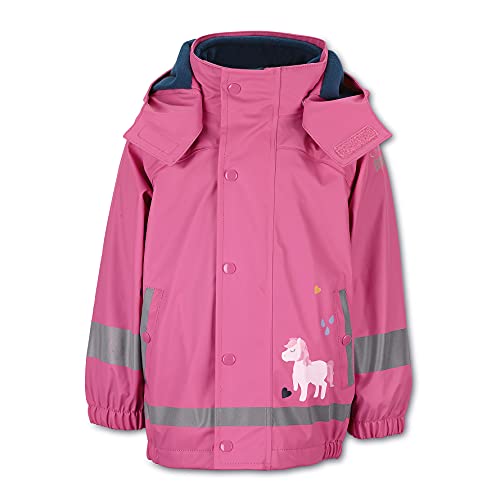 Sterntaler Regenjacke Pony mit Innenjacke Kurtka Wodoodporna Dziewczyny i Dziewczyny, Różowy, 104