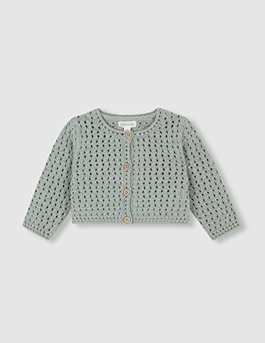 Gocco Sweter kardigan Baby Chaqueta, Verde AGUA, 0 Meses