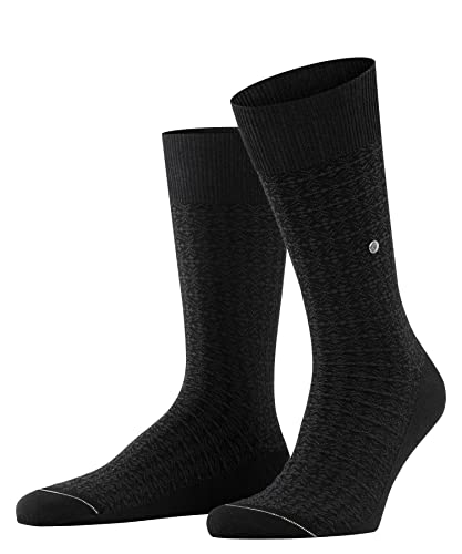 Burlington Mężczyźni Skarpety Mini Foulard M SO Bawełna z wzorem 1 Para, Czarny (Black 3000), 40-46