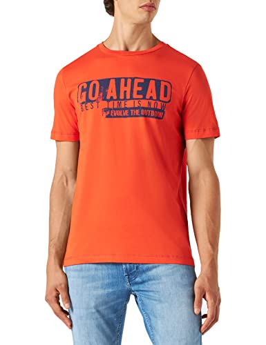 Camel Active Męski T-Shirt 409745/7T74, Czerwony, Xl