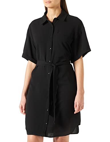 Noisy may Damska sukienka NMCLARA S/S Shirt Dress NOOS, czarna, M