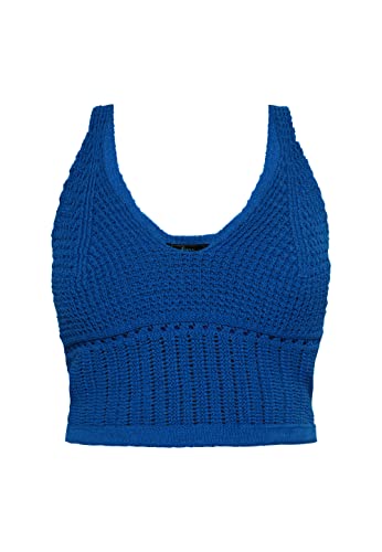 faina Damski tank top z dzianiny 11026969, królewski błękit, M, królewski błękit, M
