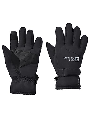 Jack Wolfskin Unisex dziecięce rękawiczki zimowe 2 l, czarne, 152, czarny, 152