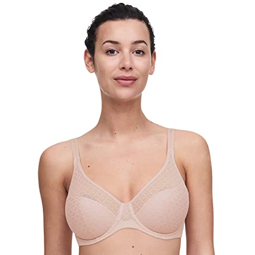 Chantelle Damski biustonosz Norah Chic z fiszbinami formowany, nude Rose, 36D, Róże akt, 80D