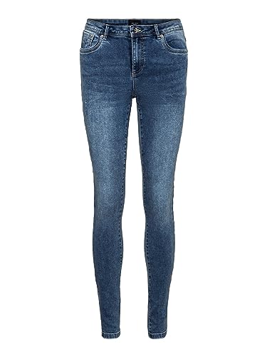 VERO MODA Dżinsy damskie, niebieski (medium blue denim), 32/L-XXL