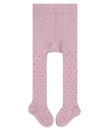 FALKE Uniseks - niemowlęta Rajstopy Little Dot B TI Trwała Organiczna Bawełna grube z wzorem 1 Para, Różowy (Parfait 8444), 62-68 (1-6 miesiące)