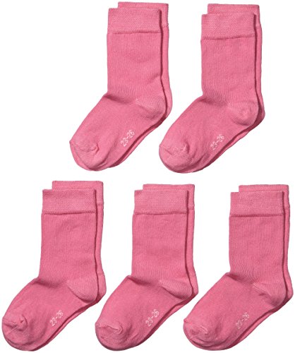 MyWay Kids Socks Basic 5er Pończochy, Różowy (Pink 713), 27-30, Pakiet 5