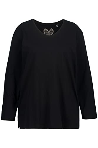 Ulla Popken Damska koszulka, czarny, 42-44