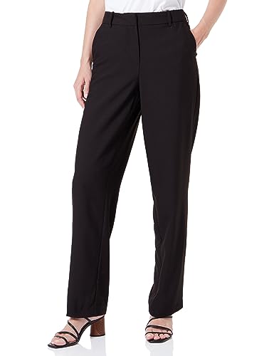 Bestseller A/S Damskie spodnie VMTESSLIVA MR Straight Pant Boo, czarne, 38/32, Schwarz, 38W / 32L