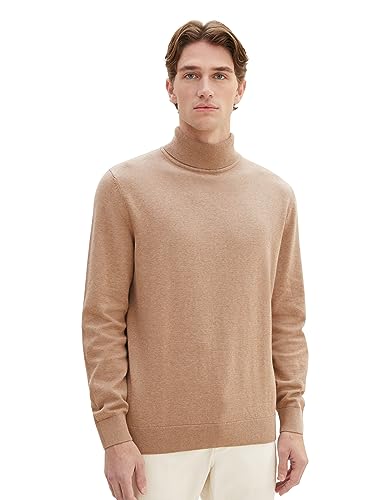 TOM TAILOR sweter męski, 31089 - Hazel Brown Melange, L