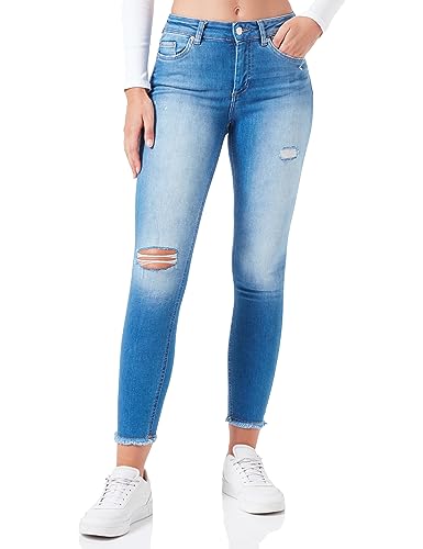 Bestseller A/S Damskie spodnie ONLBLUSH MID SK AK RW DT DNM REA036 NOOS dżinsy Medium Blue Denim, XXS/30, Medium Blue Denim, XXS x 30L
