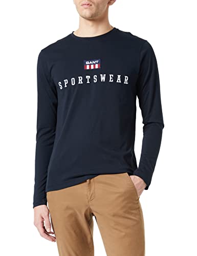 GANT T-shirt męski, czarny, S