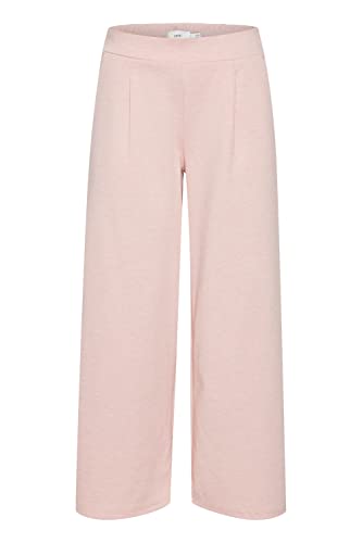 ICHI Damskie spodnie Ihkate Sus Wide Pa Casual, 141506/różowy dym, L