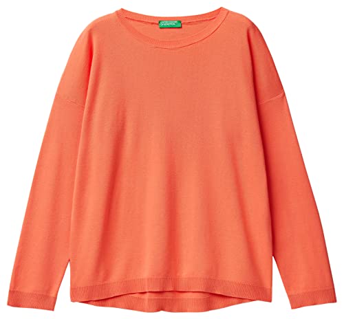 United Colors of Benetton Sweter damski, pomarańczowy 3h4, XS