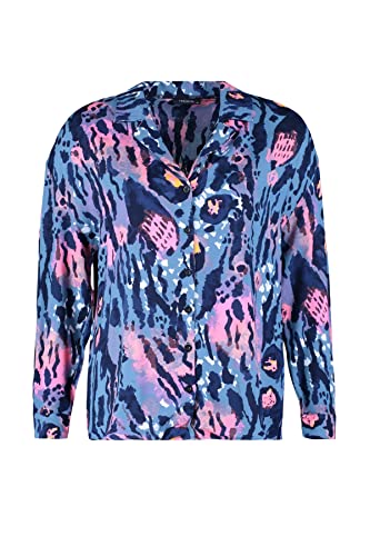 Trendyol Damska koszula plus size dopasowana koszula podstawowa kołnierz tkana koszula plus size, niebieska, 44, NIEBIESKI, 42-Du?e rozmiary
