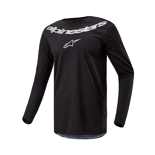 Alpinestars MX Cross Shirt Fluid Graphite Jersey 2024 koszulka motocrossowa, czarny, XXL