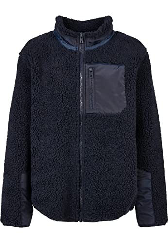 Urban Classics Kurtka chłopięca Sherpa, granatowy, 158/164 cm