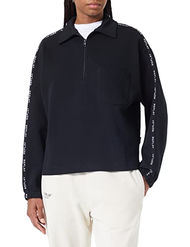 Replay Bluza damska, 098 BLACK, XS