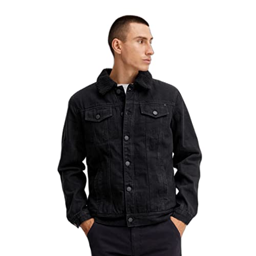 Blend Męska kurtka dżinsowa, odzież wierzchnia, 200297 / Denim Black, XL