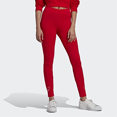 adidas Legginsy damskie, żywy czerwony, 54, Żywa czerwień