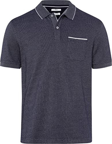 BRAX Męska koszulka polo Paddy PIQUÉ w sportowym stylu dwukolorowym, ocean, M, Ocean, M