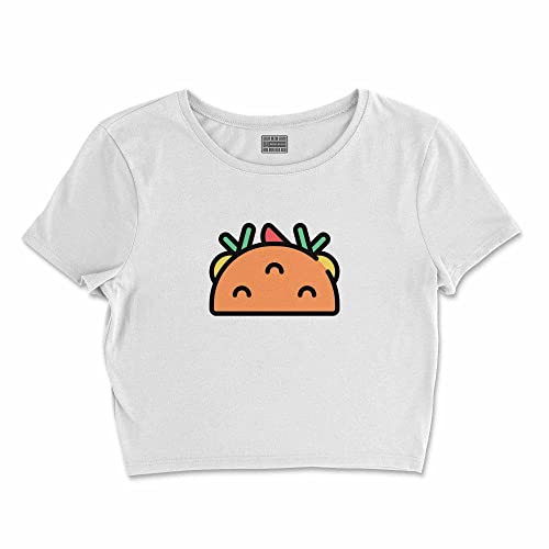 Bona Basics, Koszulka damska z nadrukiem cyfrowym,%100 bawełna, biała, casualowa, topy damskie, rozmiar: S, biały, S Krótki