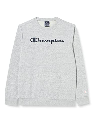 Champion Bluza dziecięca Legacy American Classics Ultra Light Powerblend Terry Logo Crewneck, szary, 7-8 Lat