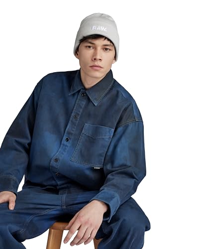 G-STAR RAW Effo Raw Long Beanie Accessories męska czapka, Szary (oyster mushroom D22301-C754-D607), jeden rozmiar