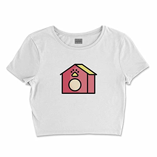 Bona Basics, Koszulka damska z nadrukiem cyfrowym,%100 bawełna, biała, casualowa, topy damskie, rozmiar: S, biały, S Krótki