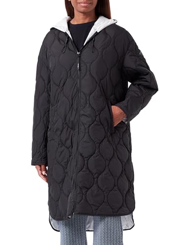 Replay Damski płaszcz pikowany, 098 BLACK, L