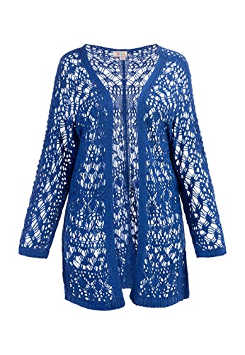 IZIA Kardigan damski 19026470, niebieski, XL-XXL