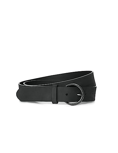 Street One Damski pasek skórzany, czarny, 85