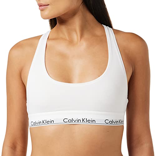 Calvin Klein Biustonosz damski Bralette bez fiszbin ze stretchem, biały, XL