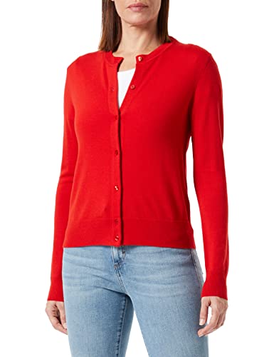 BOSS Damski sweter kardigan, jasny czerwony, M