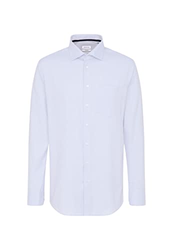 Seidensticker Męska koszula z długim rękawem Comfort Fit, średni niebieski, 51