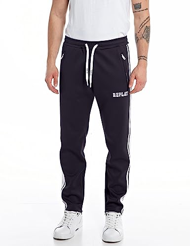 Replay spodnie męskie do biegania, 715 Deep Navy, M