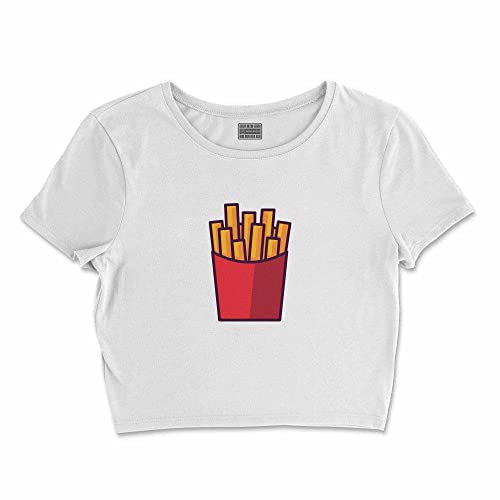 Bona Basics, Damski T-shirt basic, z nadrukiem cyfrowym, 100 bawełny, biały, swobodny, damski top, rozmiar: S, biały, S