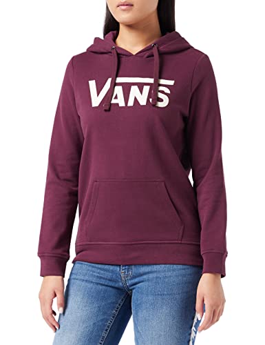 Vans Damska bluza z kapturem z logo w kształcie litery V, Port Royale-antyczny biały, XS