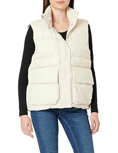 JACK & JONES Damska kamizelka Jxcarla Note Puffer Vest Sn, Bone White, M