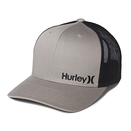 Hurley Męska czapka z daszkiem M Corp Staple Trucker Cool Grey, rozmiar uniwersalny