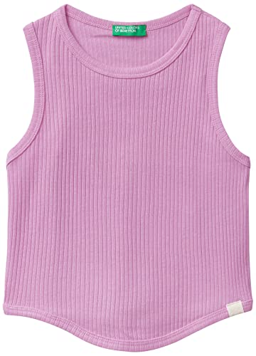 United Colors of Benetton Tank Top 3zzuch011 Dzianina, Koralowa czerwień 01n, 140 cm Dziewczynka, Koralowa czerwień 01n