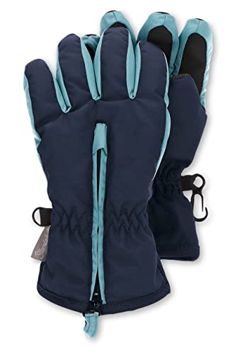 Sterntaler Unisex dziecięce rękawiczki z palcami dwukolorowe, granatowe, 3