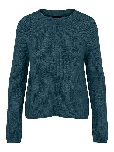 Bestseller A/S Damski sweter Pcellen Ls O-Neck Knit Noos Bc, Reflecting Pond, L