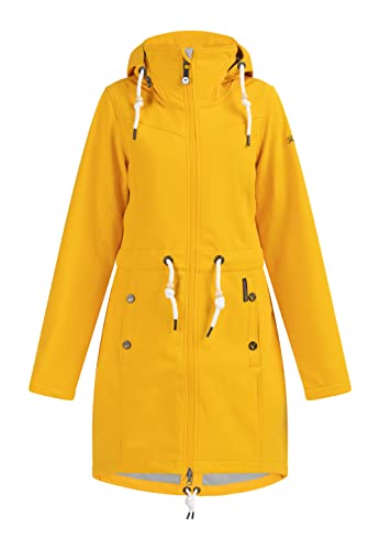 Schmuddelwedda Płaszcz softshell z Magic Print damski 34325124, słoneczny żółty, XXL