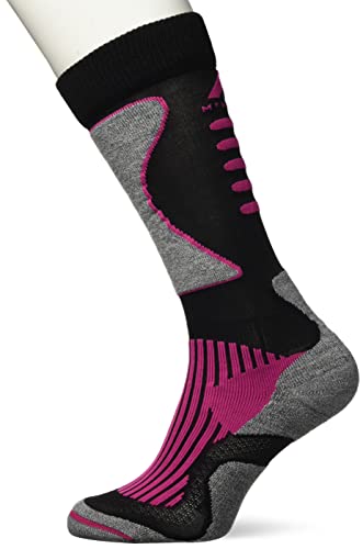 McKINLEY Męskie pończochy New Nils, czarny/różowy, 38 EU