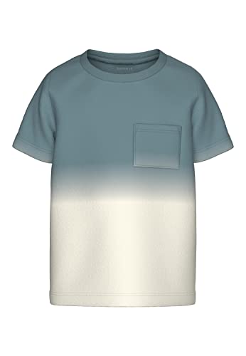Bestseller A/S Chłopcy NMMHUKLAN SS TOP T-Shirt, Smoke Blue, 104, Smoke Blue, 104