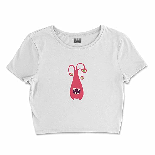 Bona Basics, Koszulka damska z nadrukiem cyfrowym,%100 bawełna, biała, casualowa, topy damskie, rozmiar: S, biały, S Krótki