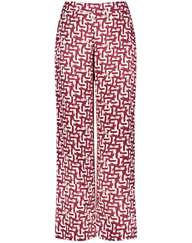 GERRY WEBER Damskie spodnie rekreacyjne, Wino Offwhite, 38