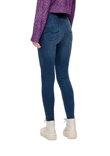 Q/S by s.Oliver Damskie spodnie jeansowe, Sadie High Rise Skinny Leg Blue 34, niebieski, 34W / 30L